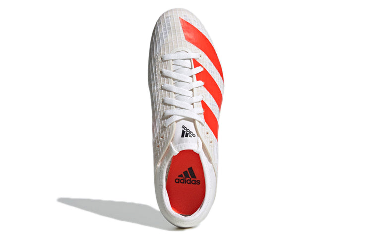 (WMNS) adidas Sprintstar Spikes 'White Solar Red' FY4121