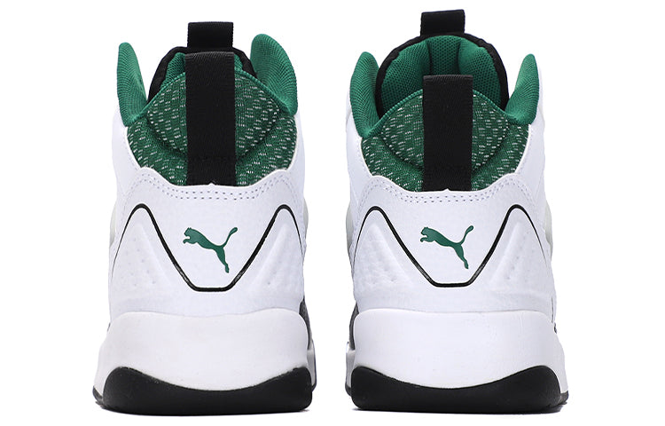 PUMA Unisex Backcourt Mid Cyber Week Sneakers White/Green 381129-03