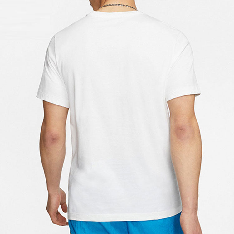 Air Jordan Jumpman Logo Printing Knit Round Collar Male White DH9519-100