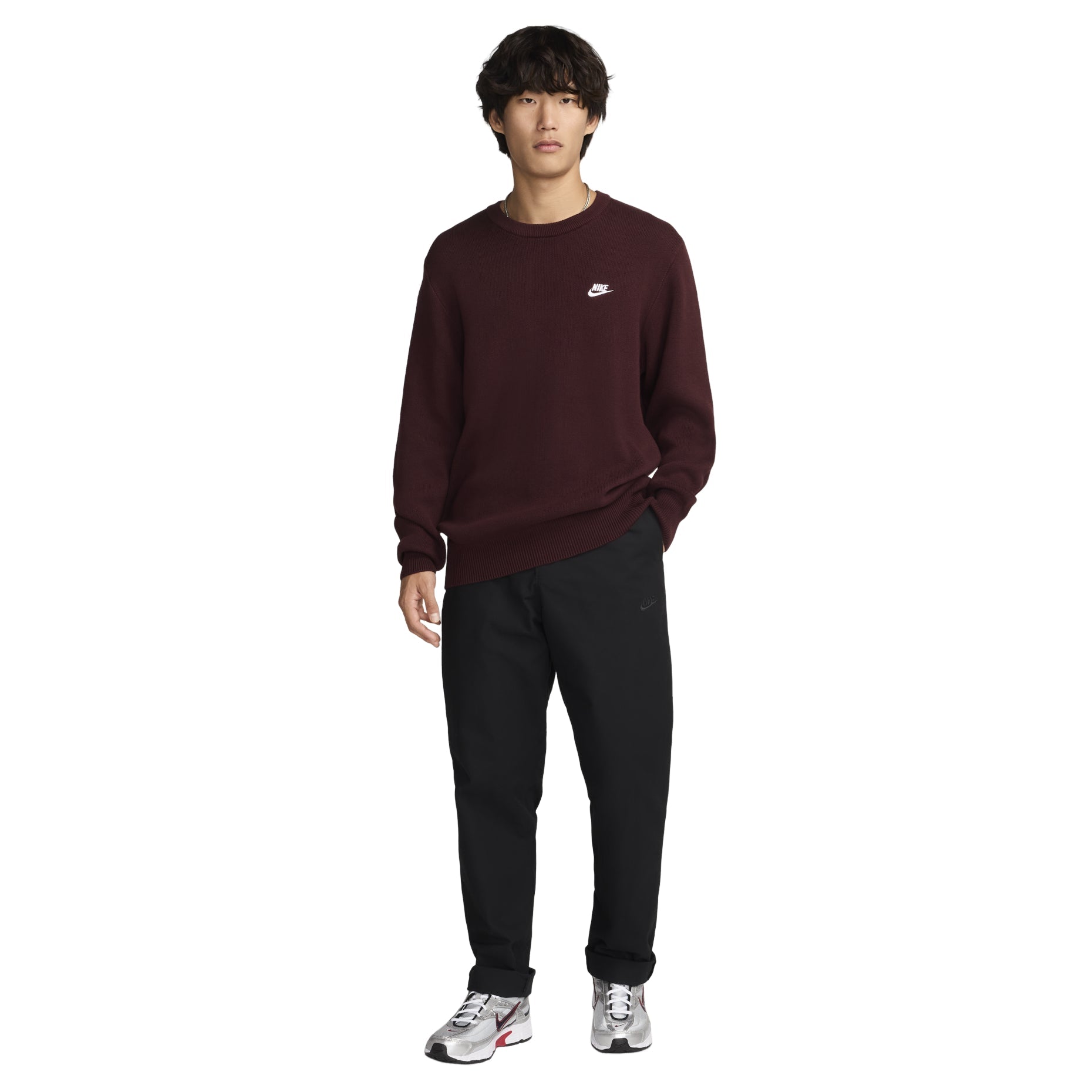 Nike Club Sweatshirt 'Burgundy' FQ2913-652