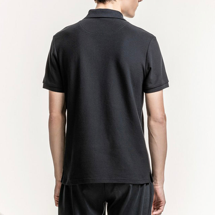 Men's FILA Logo Sports Knit Black Polo Shirt F11M918105F-BK
