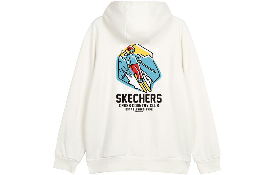 Skechers Cartoon Graphic Drawstring Hoodie 'Navy Black White Grey' L422U239