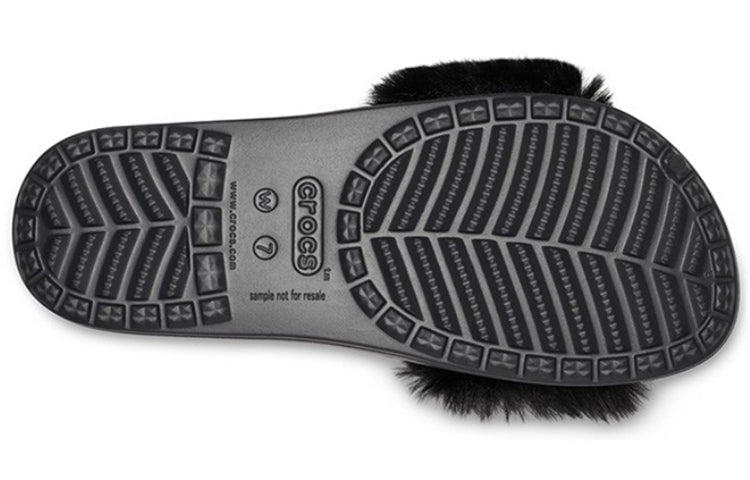 (WMNS) Crocs Sloane Luxe Slide 'Black' 205968-060