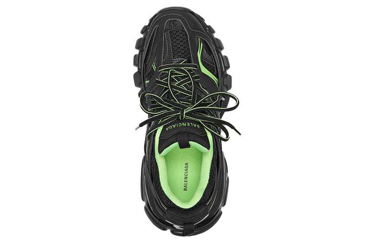 (WMNS) Balenciaga Track Sneakers 'Black Green' 542436W3AC21035