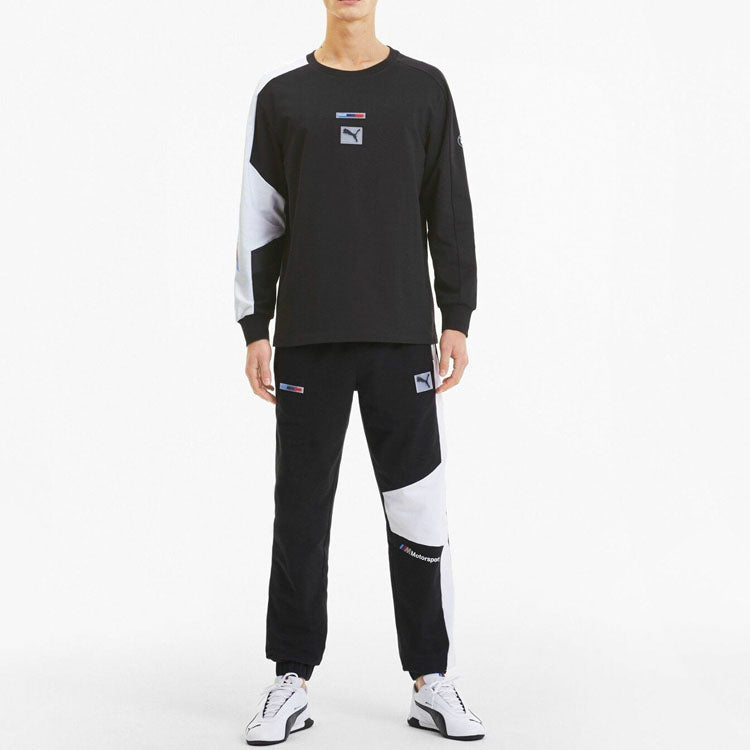 PUMA x BMW Crossover Racing Series Casual Sports Pullover Round Neck Black 596081-01