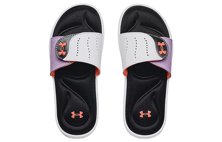 (WMNS) Under Armour Ignite 9 Slide 'White Black' 3022717-112