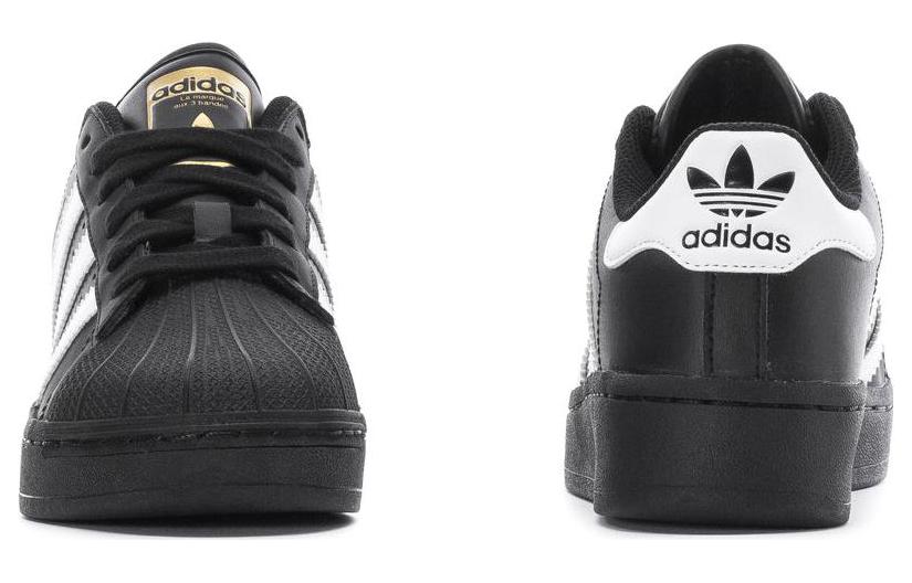 (GS) adidas originals Superstar 'Black White' IG0278