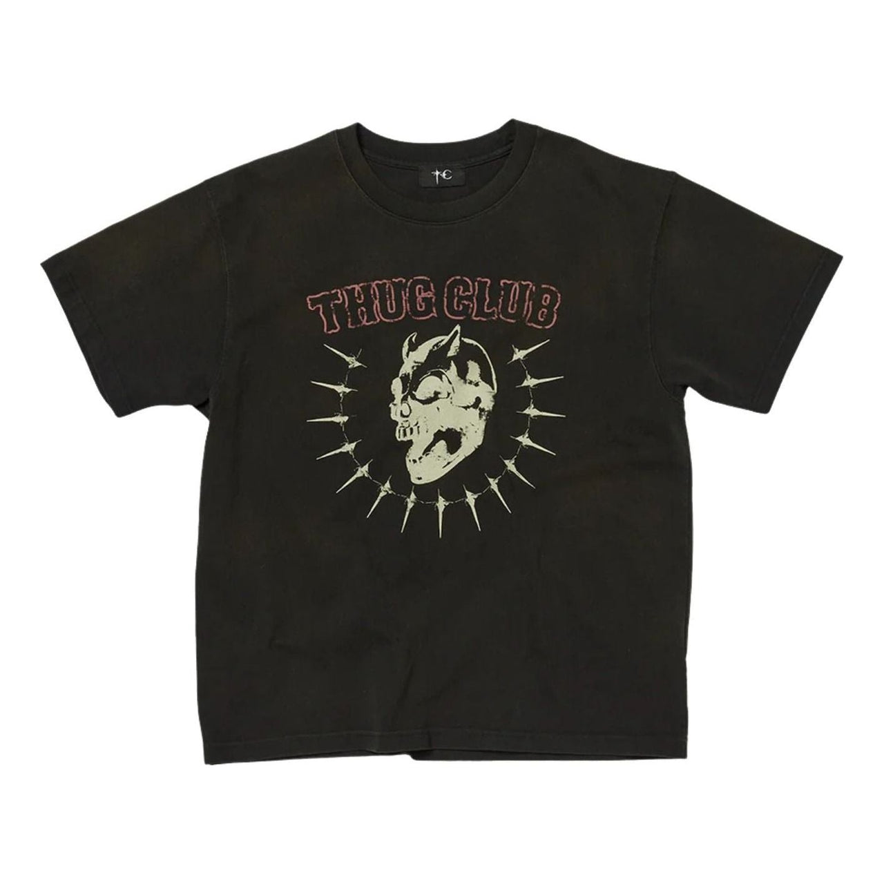 Thug Club Vintage Riding Skull T-Shirt 'Black' TC26TS0402