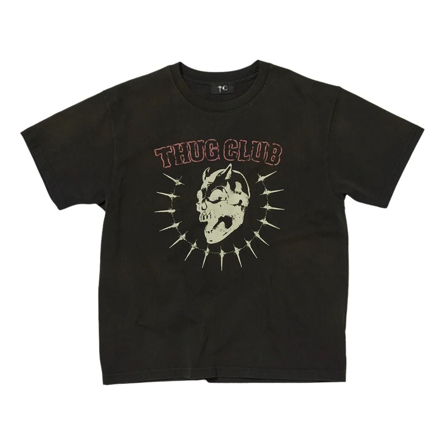 Thug Club Vintage Riding Skull T-Shirt 'Black' TC26TS0402