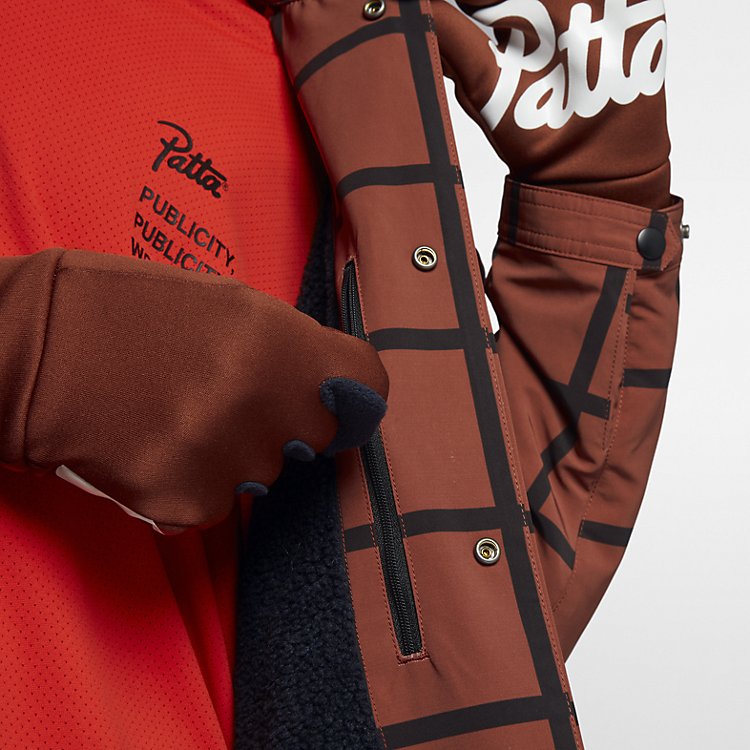Nike x Patta Coach Jacket 'Mars Stone Black' AH6488-689