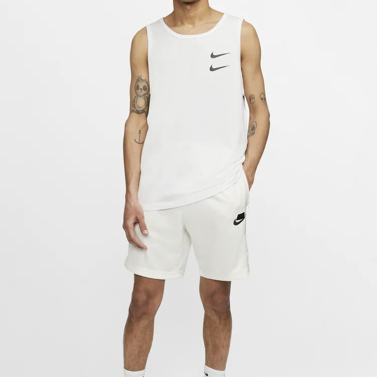 Men's Nike Sports Training Logo White Vest CQ5294-100