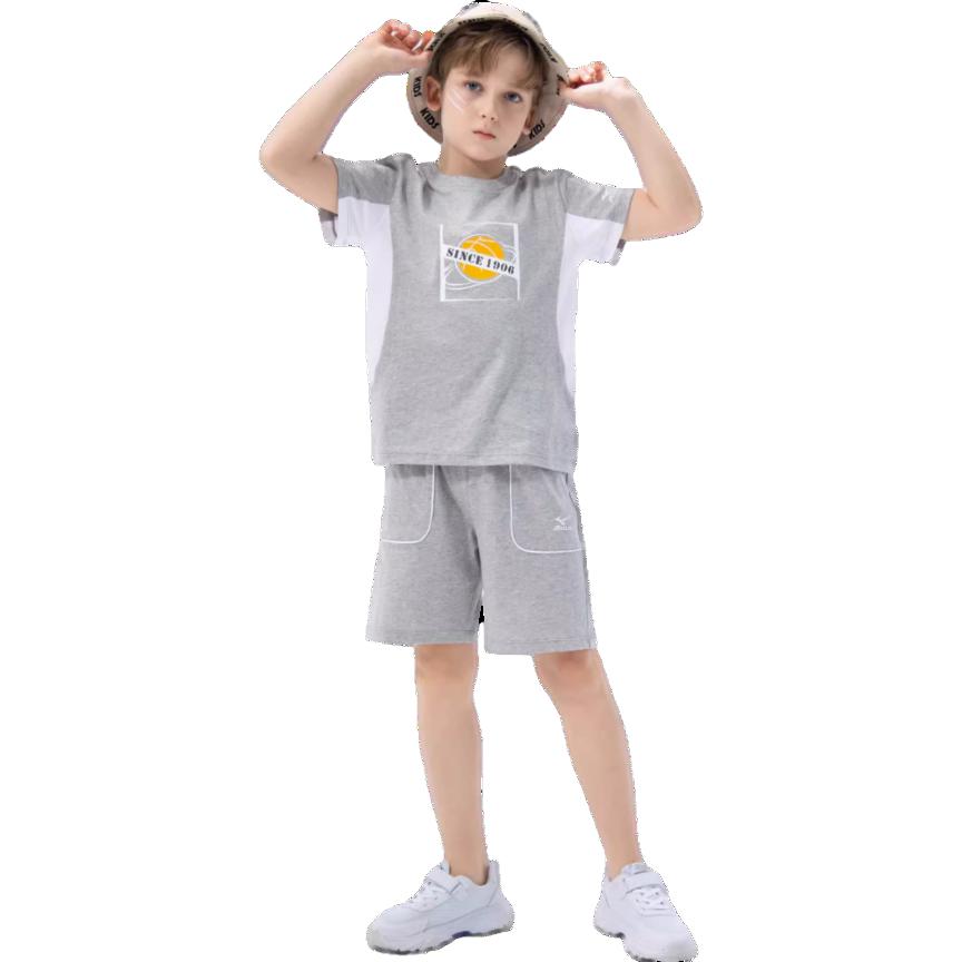 (GS) Mizuno Casual T-shirt Suit 'Grey' TZ3041