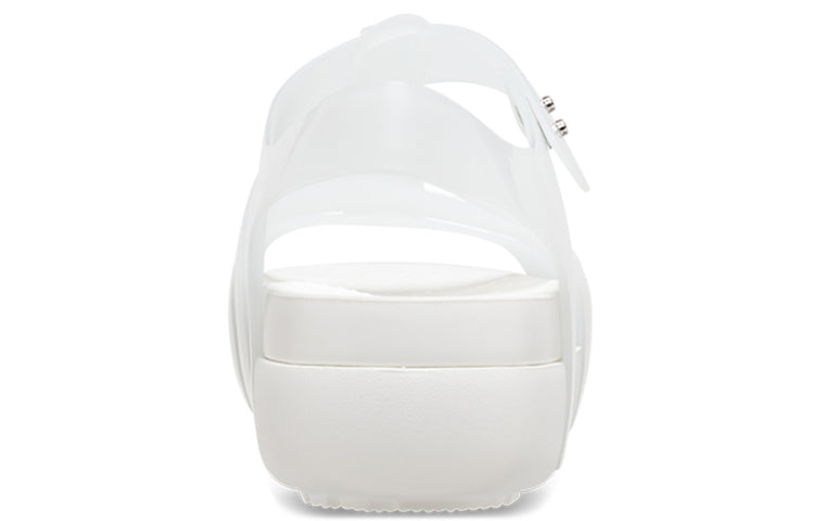 (WMNS) Crocs Splash Glossy Fisherman Sandal 'White' 209267-100
