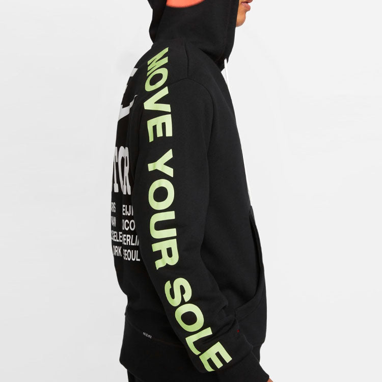 Nike Around The World Graffiti Printing autumn Unisex Black DA0932-010