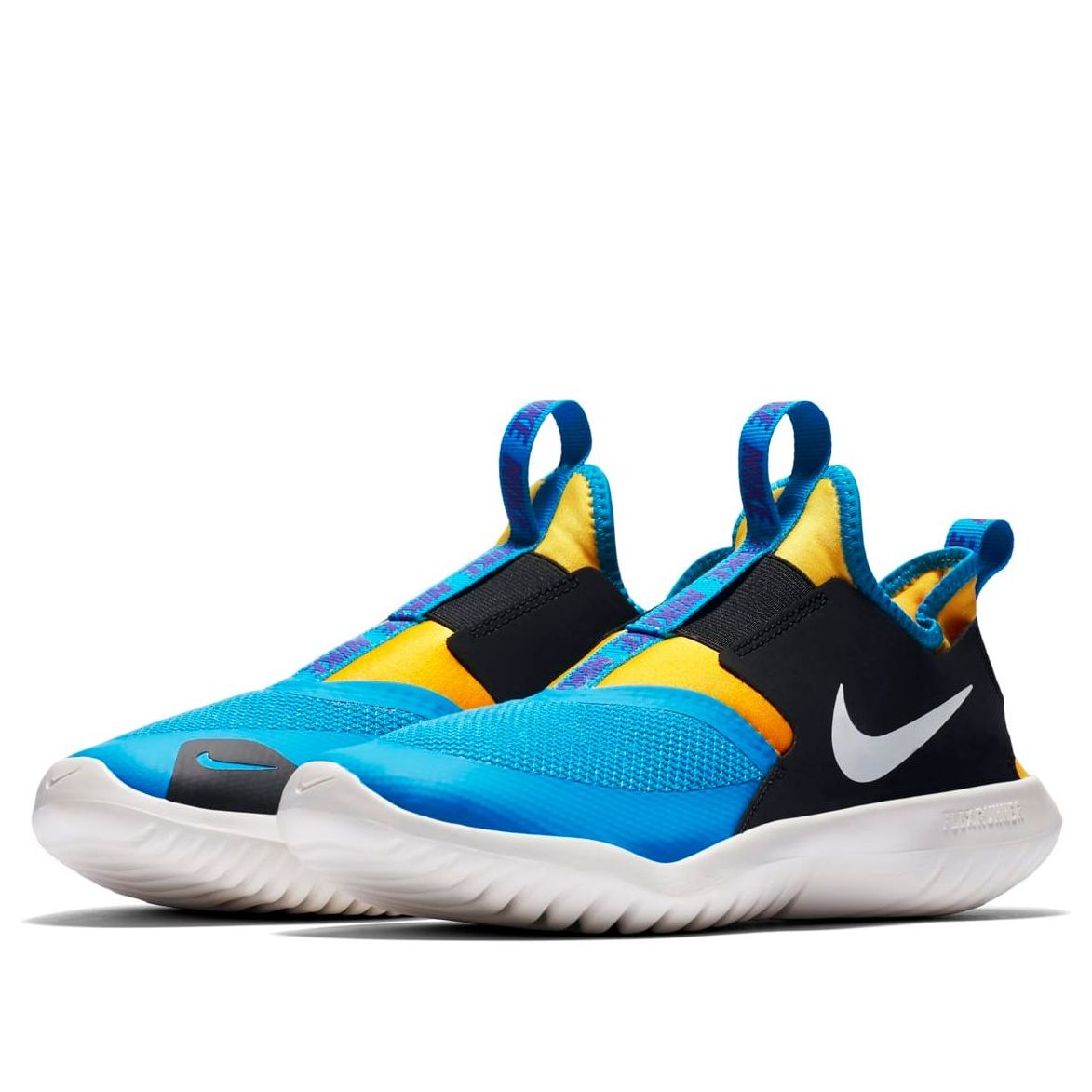 (GS) Nike Flex Runner 'Black Blue' AT4662-401