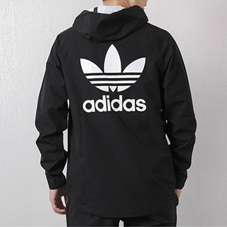 adidas originals windbreaker Hooded Jacket Black BR4146