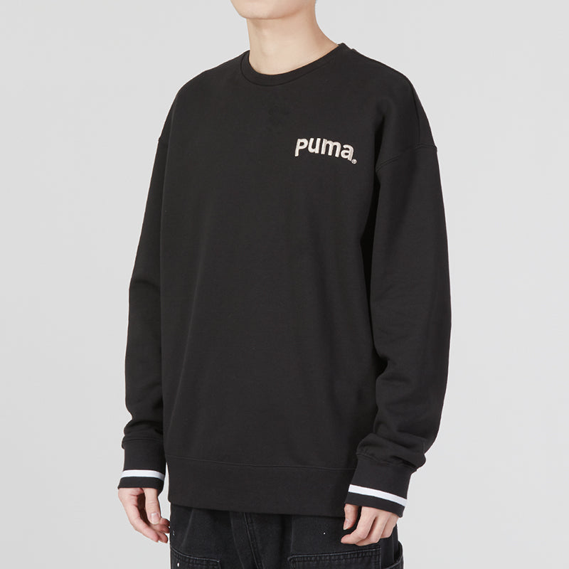 PUMA Team Crew Tr Logo Sweater 'Black' 620614-01