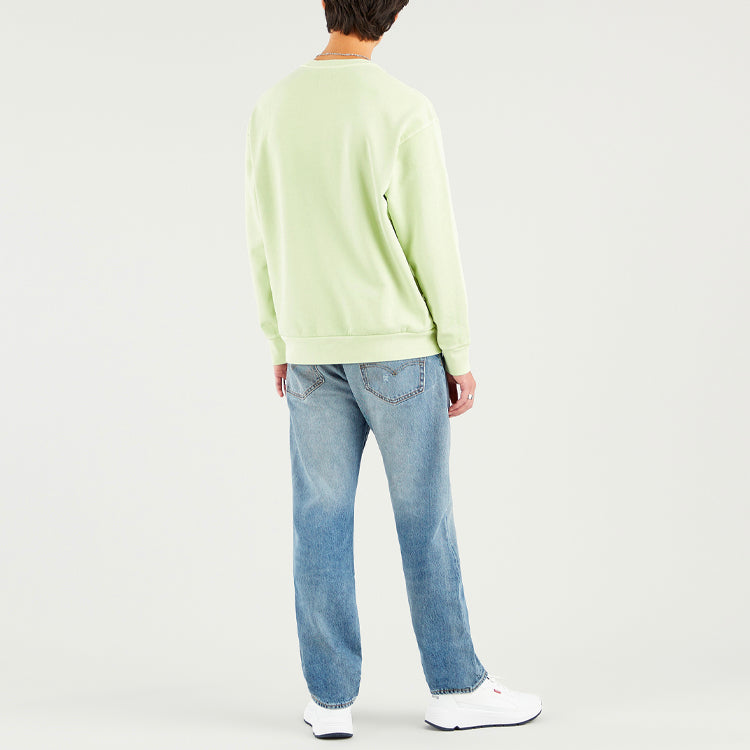 Men's Levis Embroidered Logo Round Neck Long Sleeves Green 87466-0002