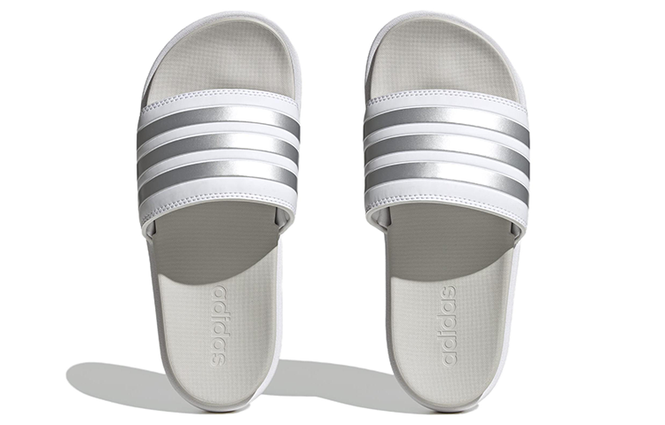 (WMNS) adidas Adilette Platform Slide 'White Zero Metallic' IE9703