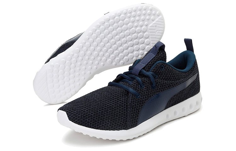 (WMNS) PUMA Carson 2 Knit Idp Running Shoes Black/Blue/White 191004-05