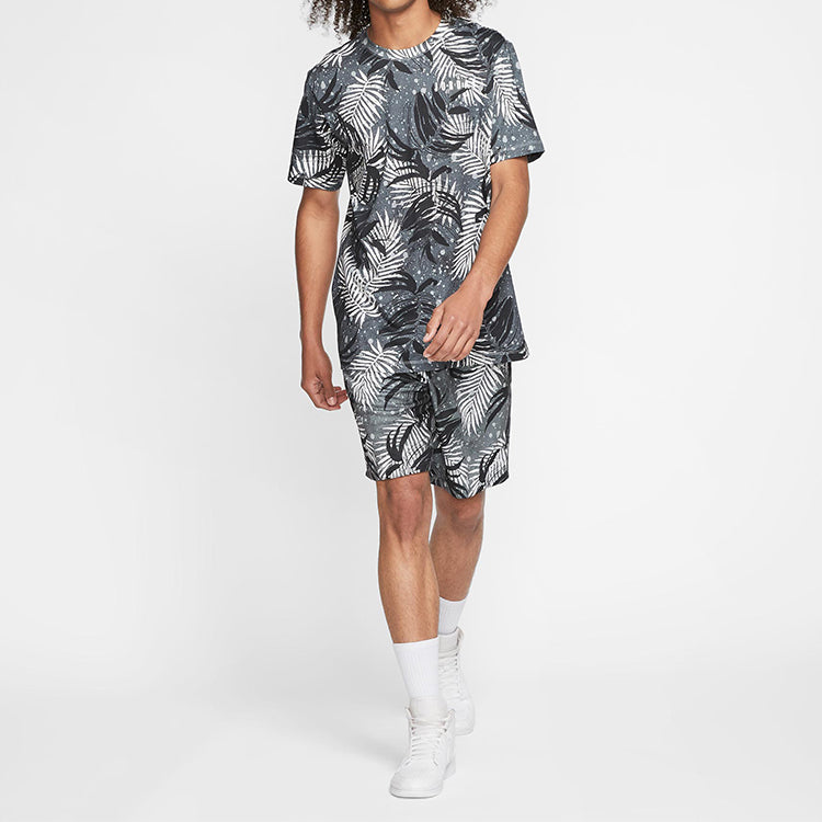 Air Jordan POOLSIDE Printing Sports Tops Black CQ2063-010