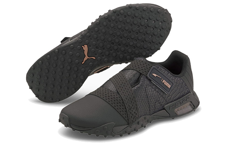 (WMNS) PUMA H.st.20 Strap Leather 'Black Orange' 194101-01