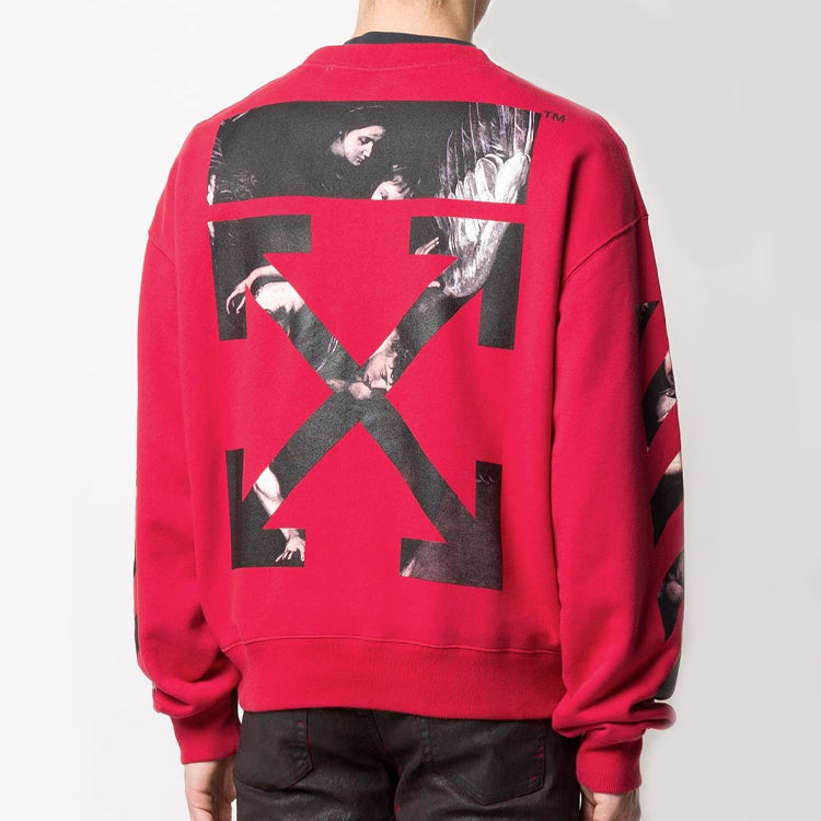 Off-White SS20 Caravaggio Arrows Mens Sweatshirt OMBA035S20E300042088