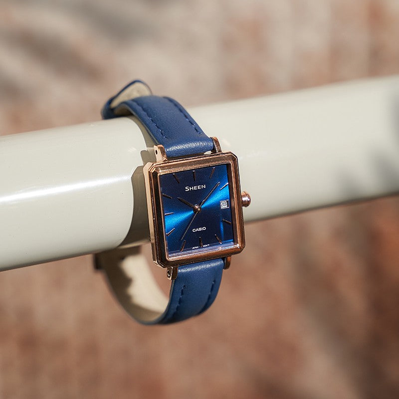 CASIO Quartz Waterproof Sapphire Crystal SHEEN Blue Analog SHE-4537GL-2AUPRD
