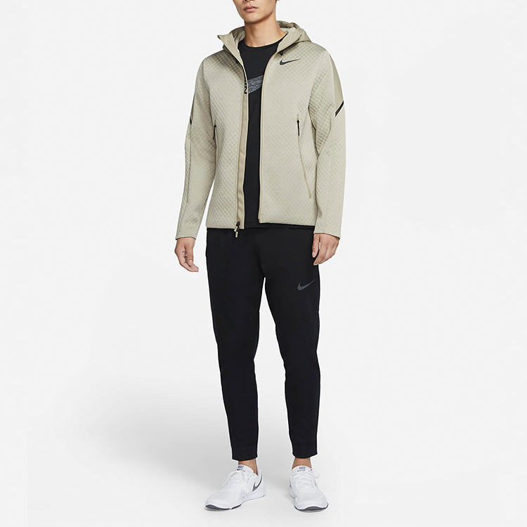 Nike Therma logo Colorblock Casual Training Hooded Jacket Light  CU7367-342