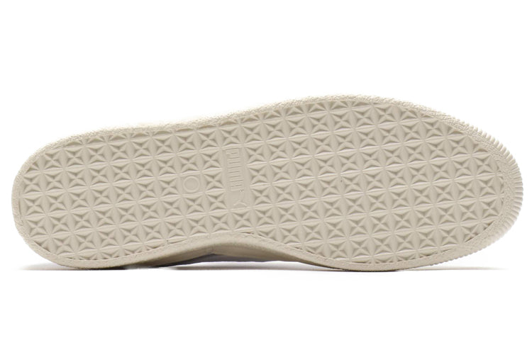 PUMA Clyde Rubber Toe Leather Leisure Board Shoes White 366986-01