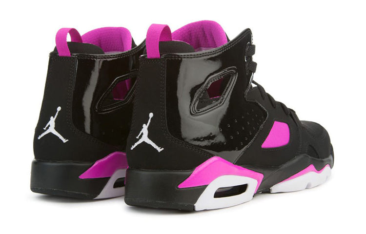 (GS) Air Jordan Flight Club 91 'Black Fuchsia Blast' 555333-028