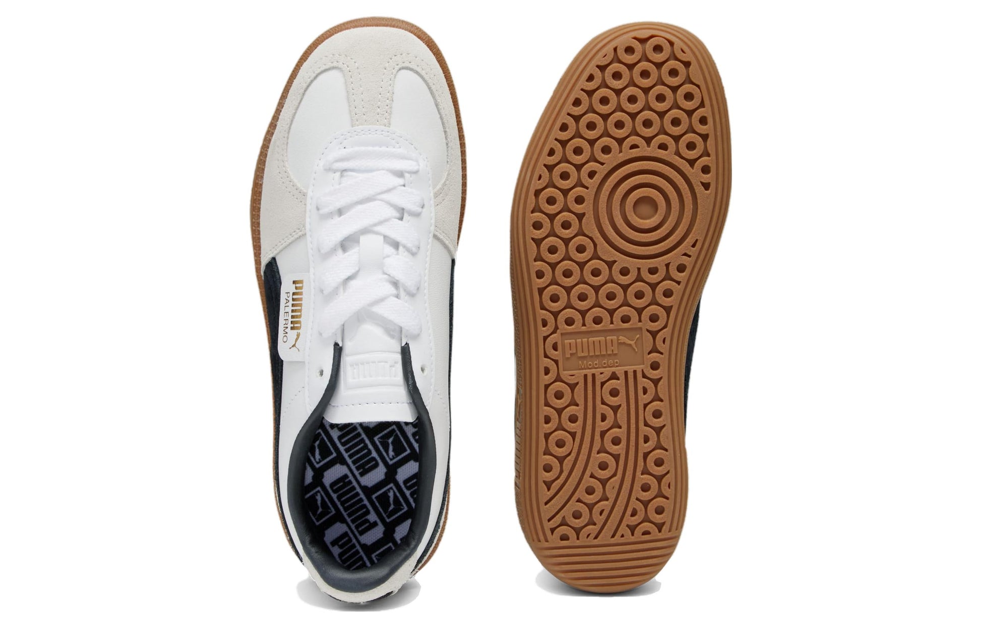 (WMNS) PUMA Palermo 'White Vapor Grey Gum' 397647-01