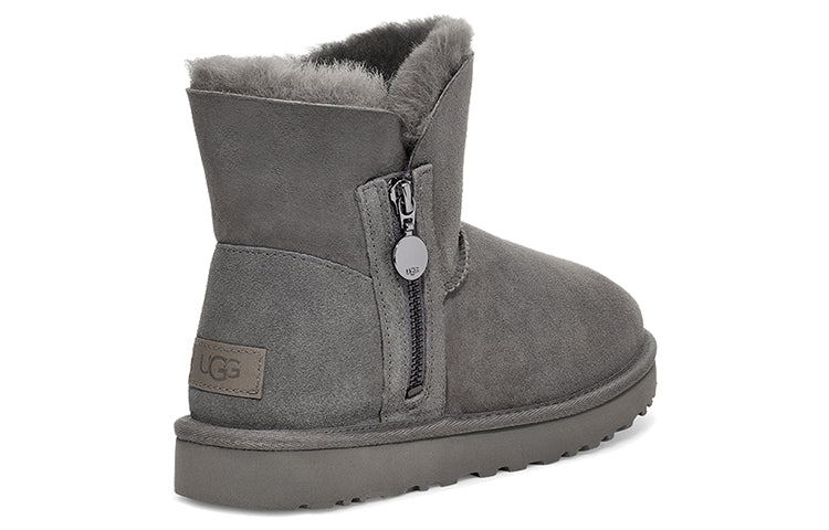 (WMNS) UGG Bailey Zip Mini Fleece Lined Gray 1112481-GREY