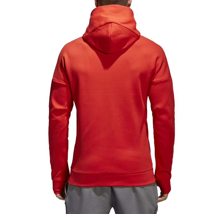 adidas Logo Printing Knit Hooded Jacket Red CG2173