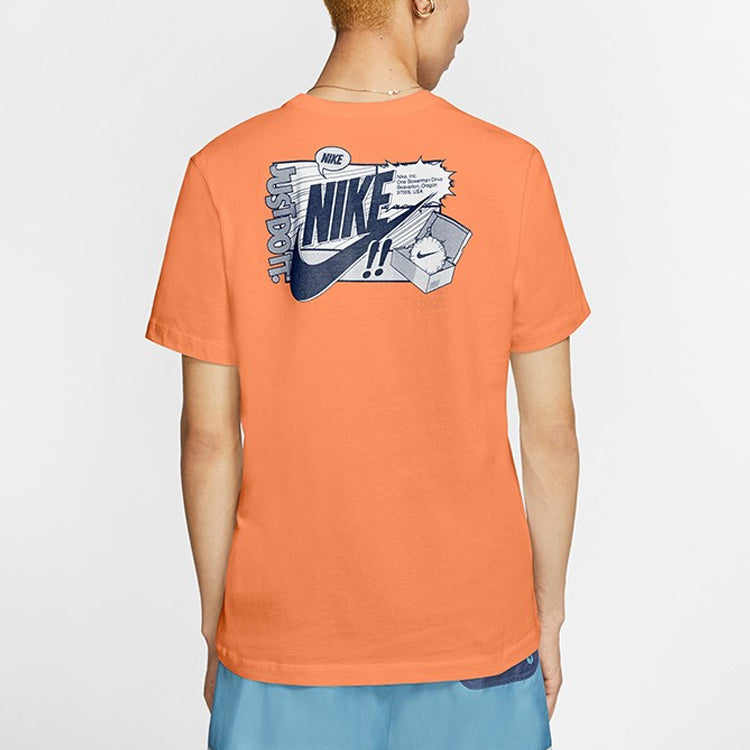 Nike AS M Nike Sportswear NSW Tee Shoe Printing Short Sleeve Red Orange CT6869-871