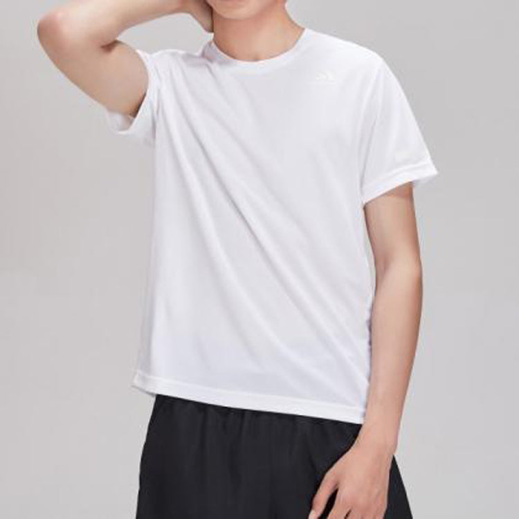 adidas Training Sports Round-neck Short-sleeve Tee Men White EI6393