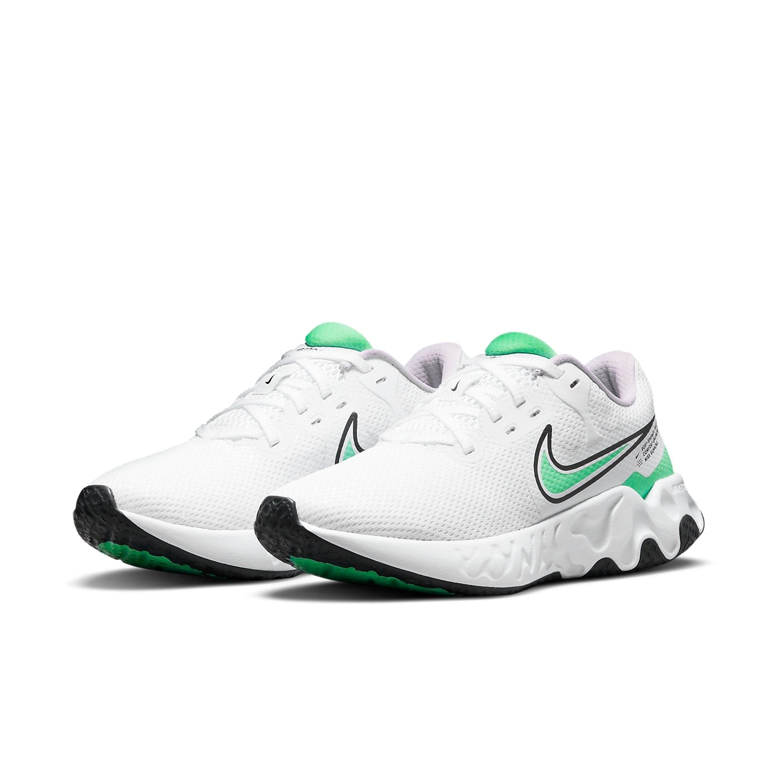 (WMNS) Nike Renew Ride 2 'White Green Glow' CU3508-107