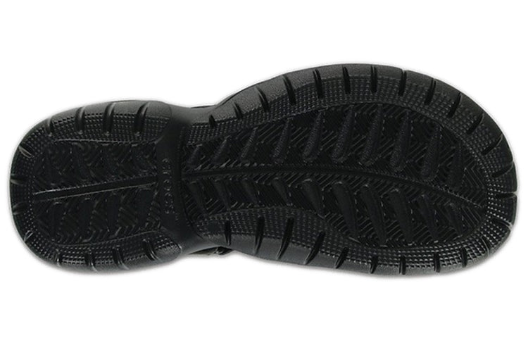 Crocs Swiftwater Sandals 'Black Light Grey' 203967-02S