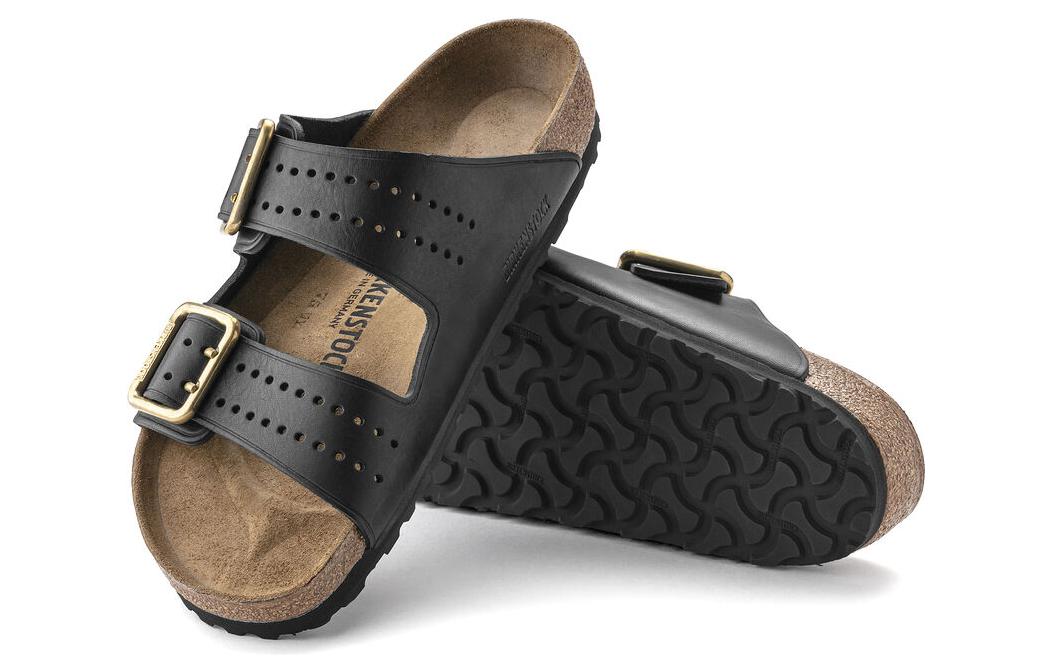 Birkenstock Arizona Bold Leather Sandals 'Black' 1022604