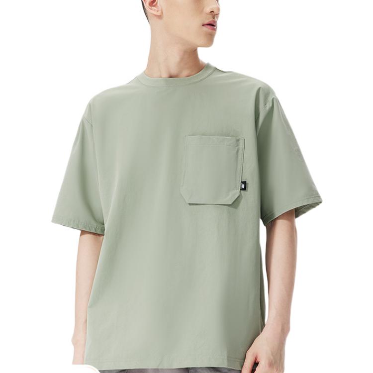 New Balance Logo Crew Neck T-Shirt Asia Sizing 'Lime Green' AMT22364-DRA