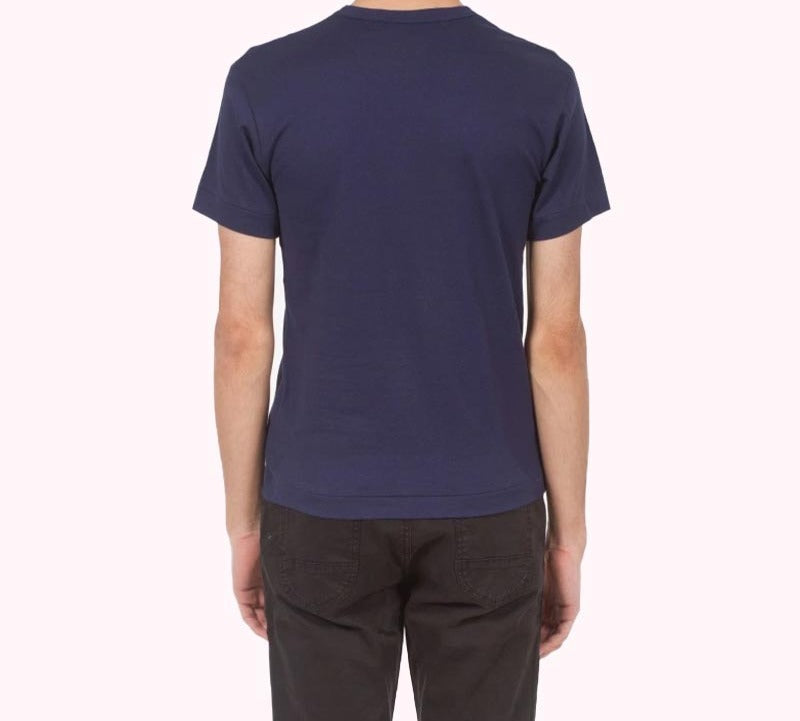 COMME des GARCONS PLAY Play Logo Tee 'Navy White' AZ-T176-051-1