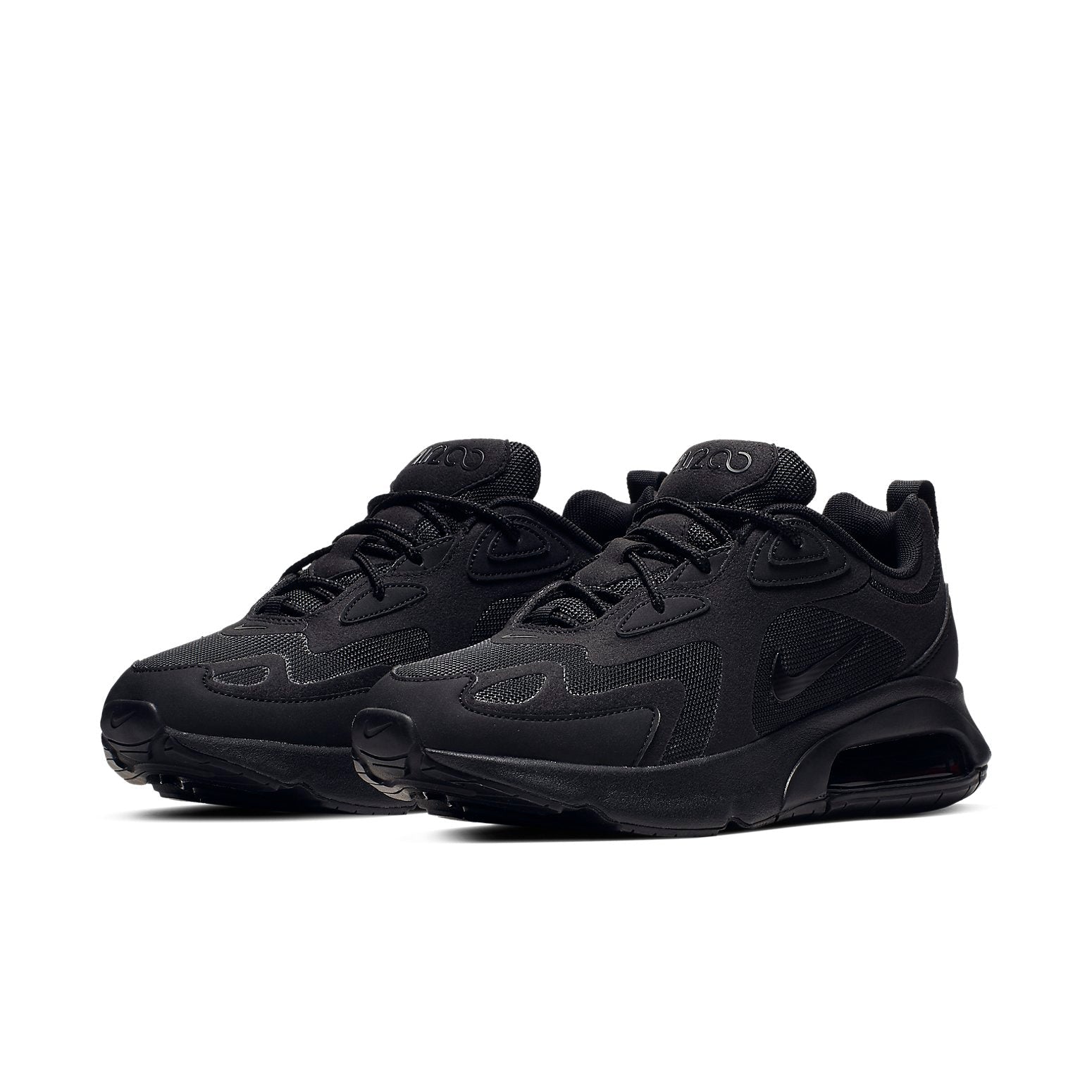 (WMNS) Nike Air Max 200 'Triple Black' AT6175-003