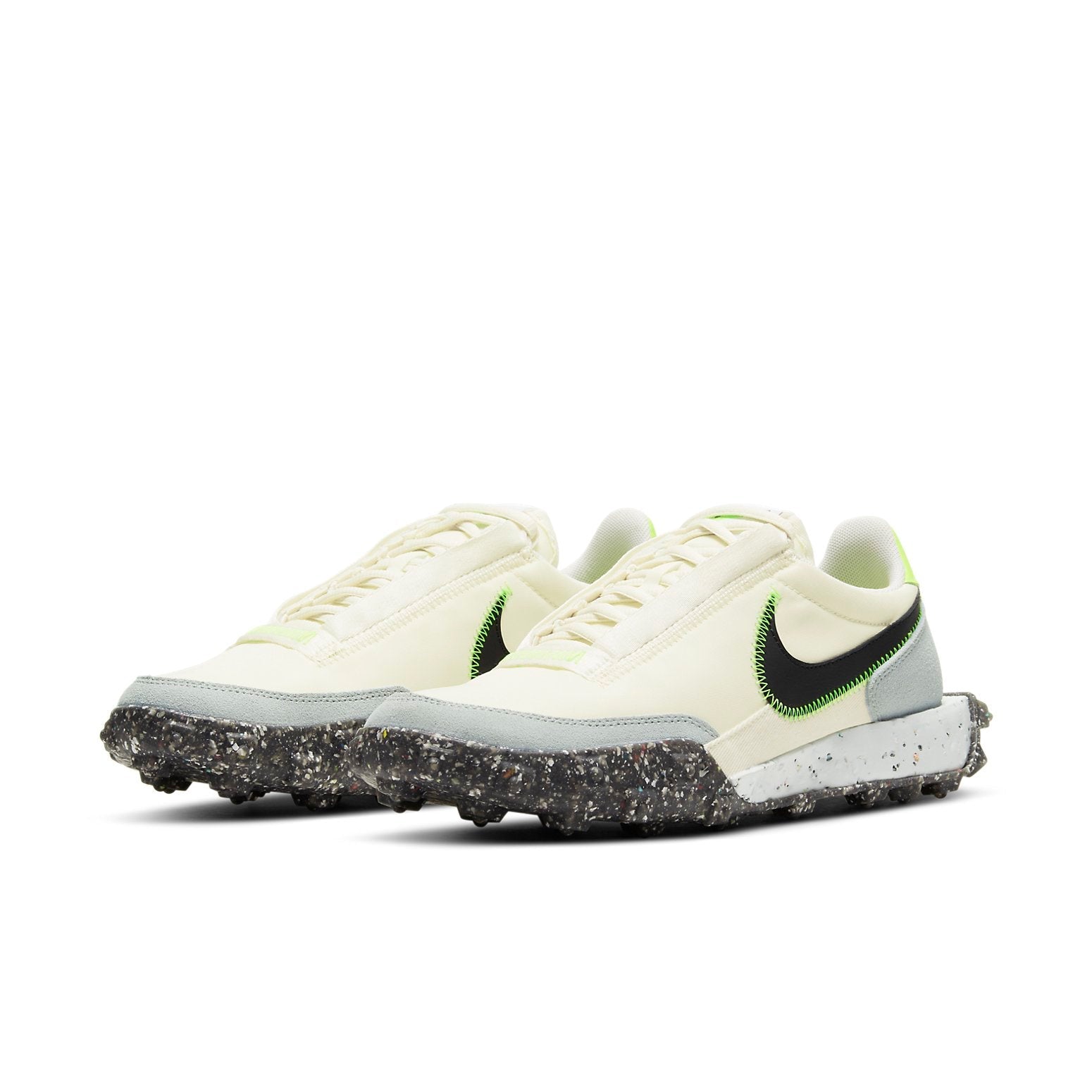 (WMNS) Nike Waffle Racer Crater 'Pale Ivory Electric Green' CT1983-102