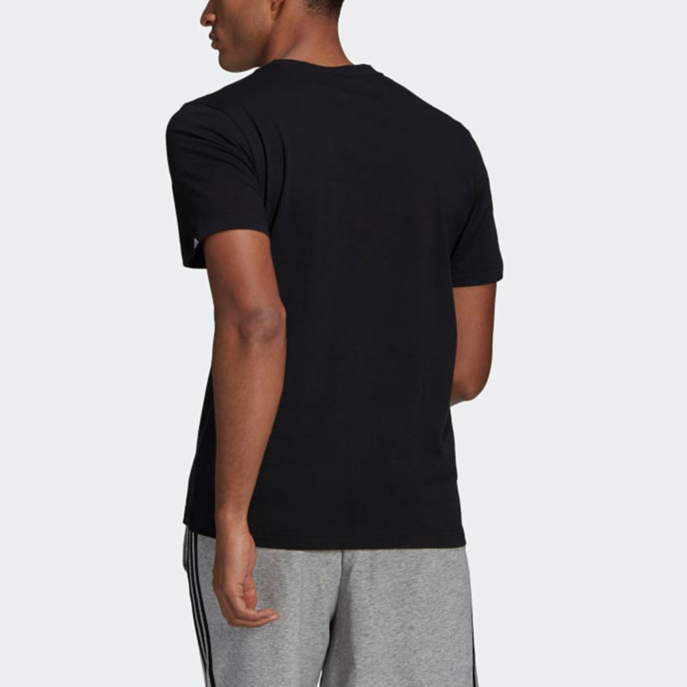 adidas M Brshstrk V4 T Logo Printing Sports Round Neck Short Sleeve Black GL3034