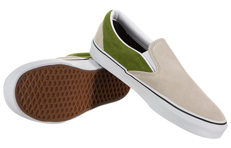 Vans Unisex Classic Slip-On Sneakers Grey/Green VN0A4U38WV9