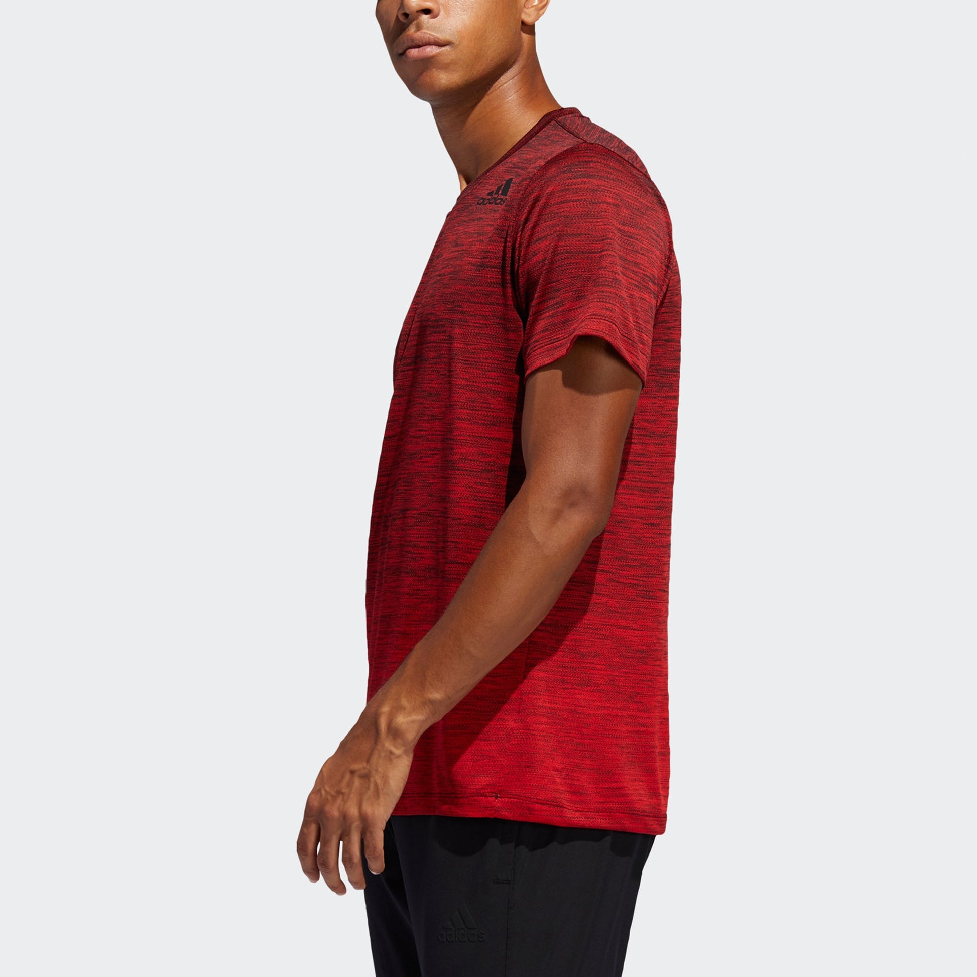 adidas Gradient Tee Casual Sports Breathable Round Neck Short Sleeve Red FL4395