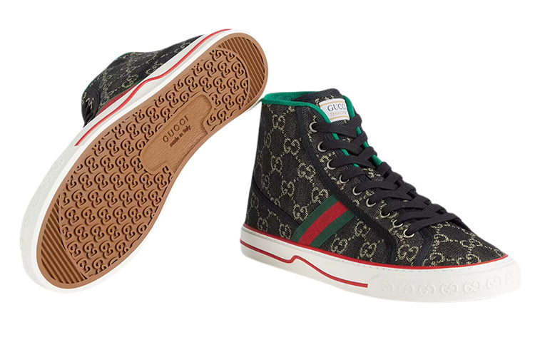 Gucci Tennis 1977 High 'Black Mini GG' 625807-UN310-1290