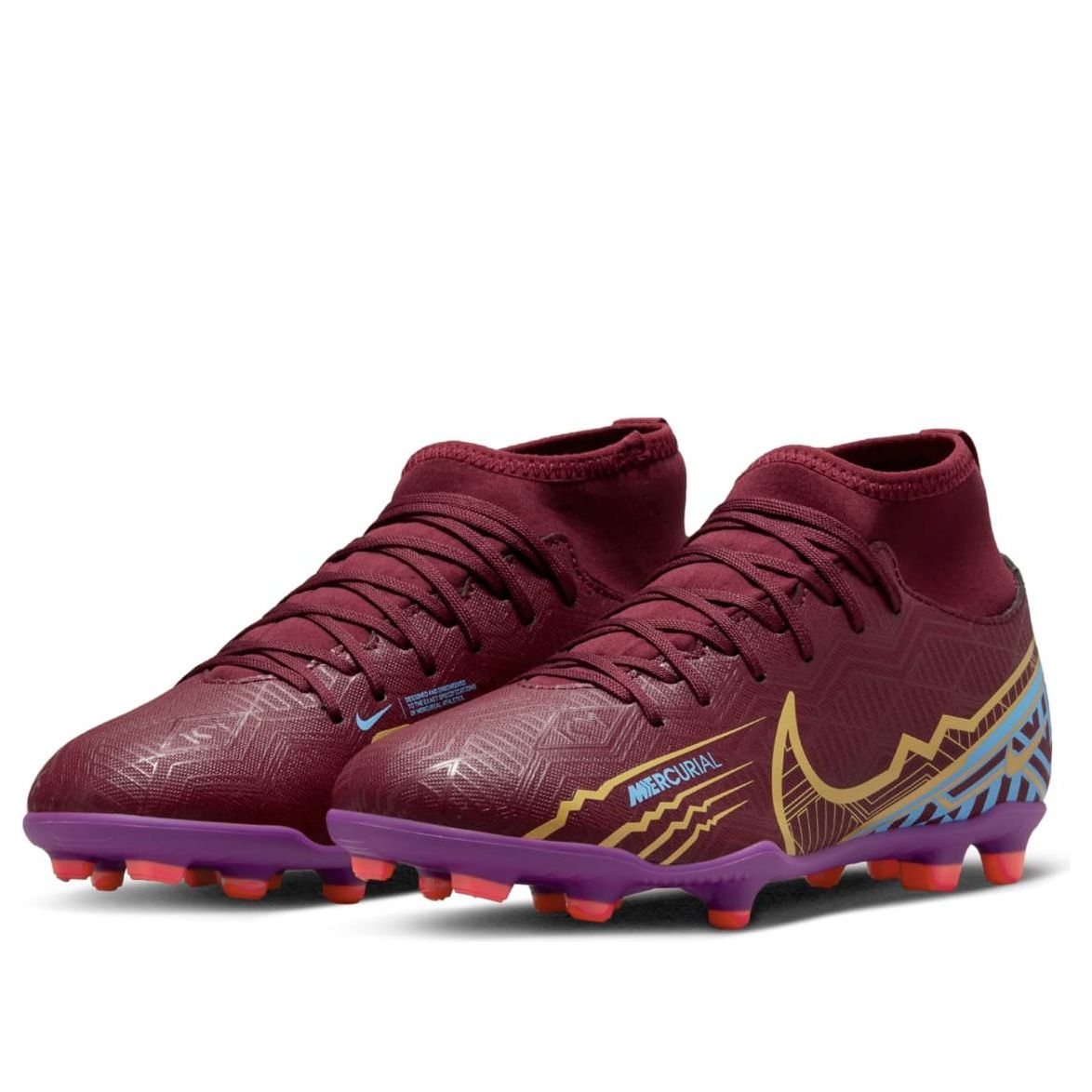 (GS) Nike Kylian Mbapp x Mercurial Superfly 9 Club FG MG 'Dark Beetroot' DO9789-694