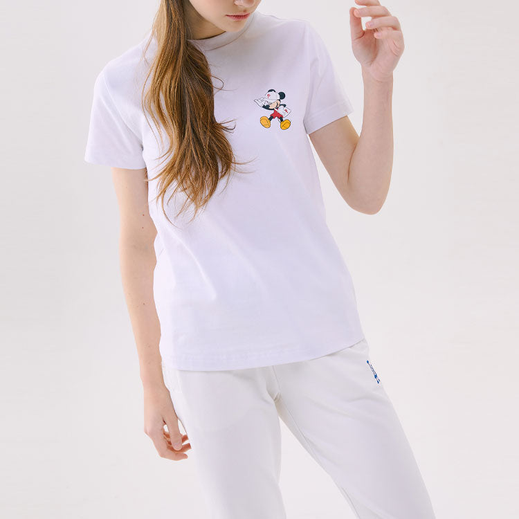 MLB  Disney Mickey Crossover Philadelphia Phillies Basic Printing Short Sleeve Unisex White 31TSK2031-10W