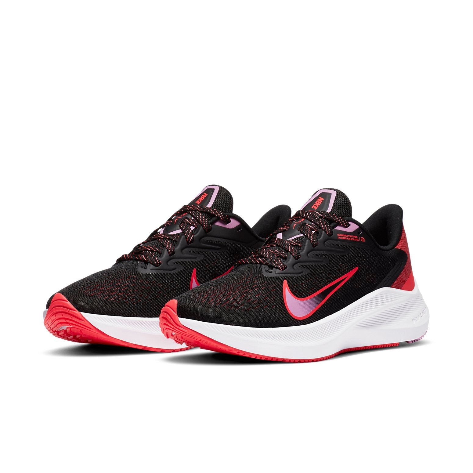 (WMNS) Nike Air Zoom Winflo 7 'Black Flash Crimson' CJ0302-008